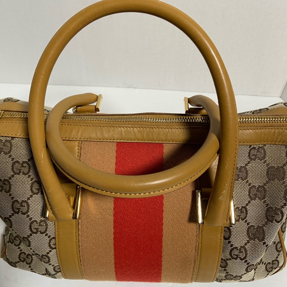💯 Authentic Vintage Gucci Boston Bag 👜